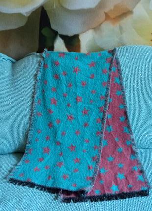 Двусторонний теплый палантин