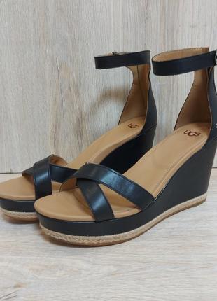 Кожаные босоножки ugg оригинал сандалии