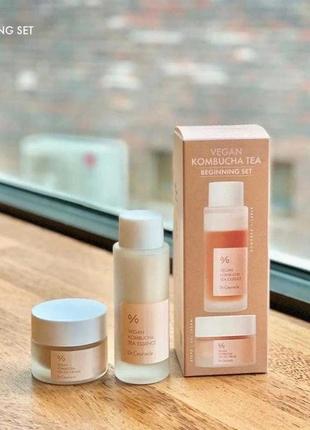Лимитрованный набор с комбучой dr.ceuracle vegan kombucha beginning set (50ml + 30g)