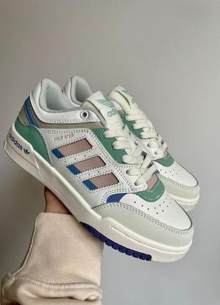 Жіночі кросівки adidas drop step beige grey green