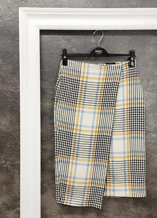 Юбка на запах topshop/юбка карандаш