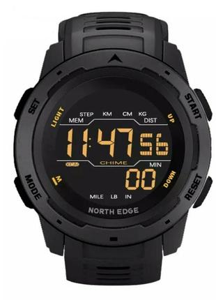 Чоловічий спортивний годинник north edge mars black 5bar