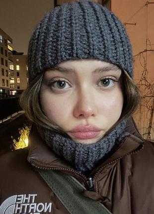 Вʼязана балаклава ручної роботи