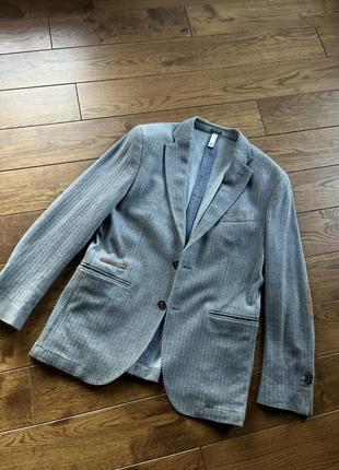 Піджак чоловічий сірий massimo dutti, m/52