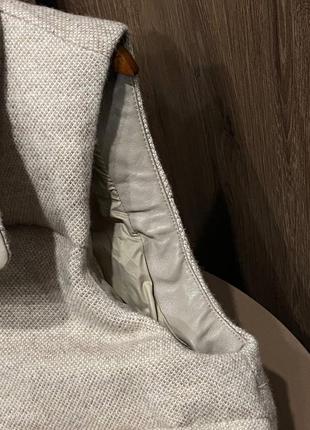 Жилетка кашемир в стиле loropiana на пуху утиному с поясом беж5 фото