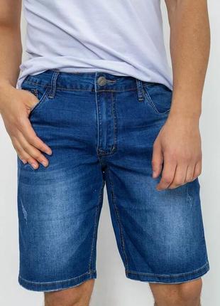 Джинсовые шорты мужские, цвет синий, 244r5a-078