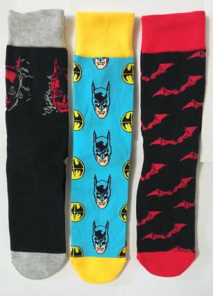 3 пари! набір! шкарпетки batman розмір: 37-42