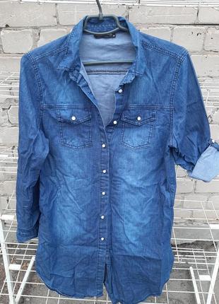 Платье джинсовое, стрейч,размер м.