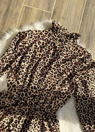Платье леопардовый принт4 фото