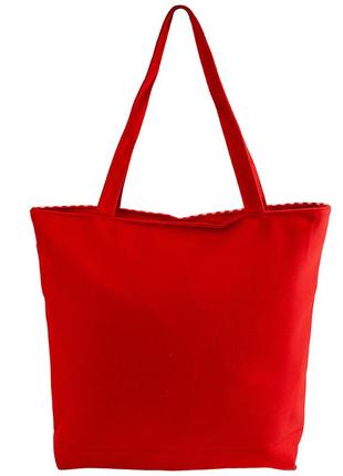 Женская пляжная сумка 40х36х8 см valiria fashion красный (2000002071952)4 фото