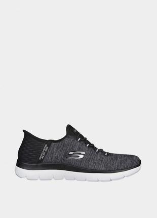 Кросівки skechers slipins summits dazzling haze 149937 bkw розміри 38,39