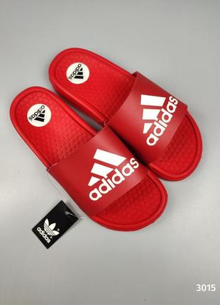 Шлепанцы adidas красные массажные