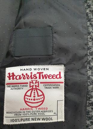 Harris tweed by asos - 48 s - серо-черная - жилетка мужская классическая мужская жилетка8 фото