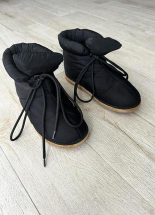 Женские зимние сапоги zara дутики