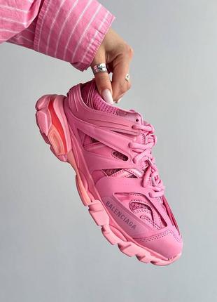 Жіночі кросівки рожеві у стилі  balenciaga wmns track trainer 'pink'