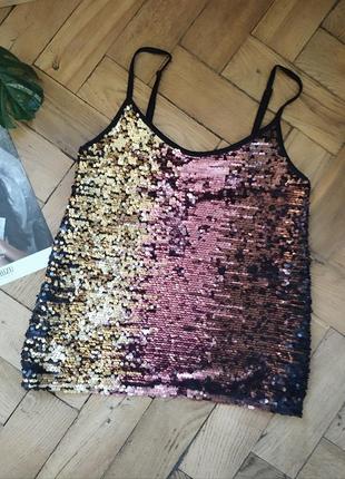 Топ с пайетками