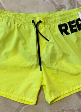 Лимонные шорты с плавками replay