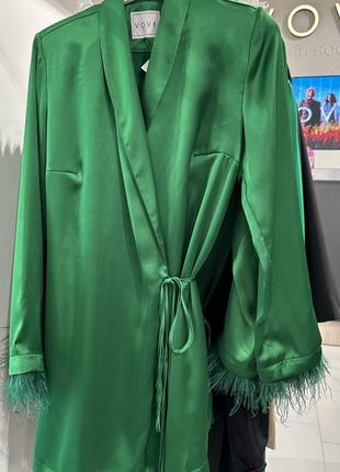 Платье с перьями vovk, m