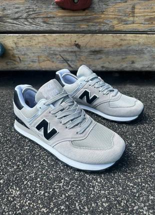 Кроссовки new balance 574 white/белые