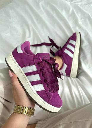 Женские кроссовки adidas campus violet