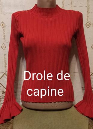 Drole de capine брендовий гольф лонгслів з цікавим рукавом🌹