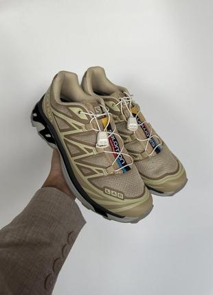 Женские кроссовки salomon s lab xt-6 clear safari