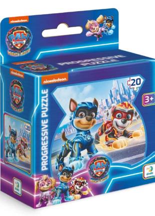 Пазл гонщик і маршал paw patrol progressive 20 ел., dodo 200469