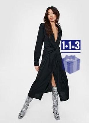 🥰 миди платье на запах nasty gal