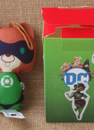 Белка чип зелёный фонарь dc comics league of super pets green lantern chip squirrel mcdonalds 2022