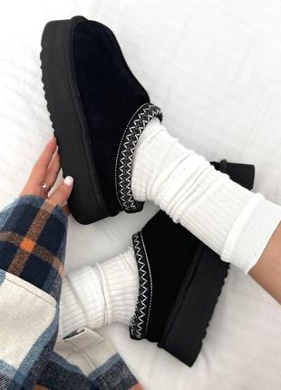 Угги угги угги ugg tazz platform black premium