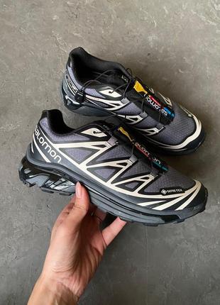 Мужские кроссовки salomon xt-6 gore-tex black