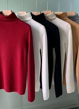 Брендовая водолазка гольф лонг в стиле loro piana