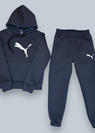 Теплий костюм на флісі для хлопчика puma 146-164 см туреччина5 фото