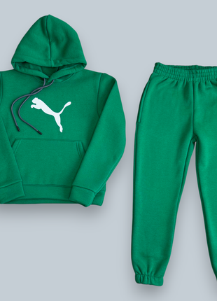 Теплий костюм на флісі для хлопчика puma 146-164 см туреччина4 фото