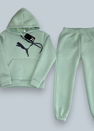 Теплий костюм на флісі для хлопчика puma 146-164 см туреччина6 фото