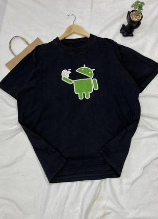 Чоловіча футболка мерч android&apple