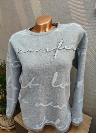 Красивый свитер с декором  вискоза  + полиэстер sogo