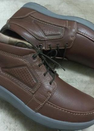 Ботинки осень-весна кожа муж.42р.clarks индии
