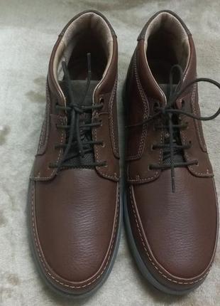 Ботинки осень-весна кожа муж.42р.clarks индии6 фото