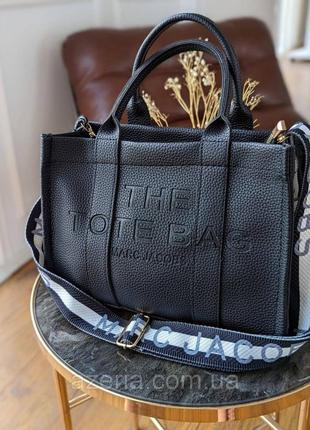 Стильная качественная повседневная женская сумка marc jacobs кожаная женская сумка тоут черная женская сумка из кожи сумка с ручками сумка с ремешком сумка шоппер