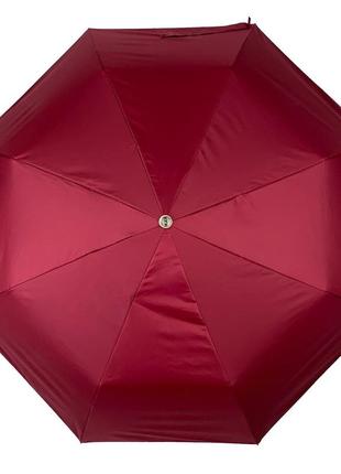 Жіноча парасолька напівавтомат toprain бордова (2000002741121)2 фото