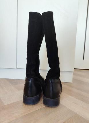 Роскошные теплые сапоги из натуральной кожи