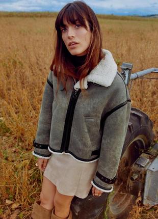 Дубленка zara m