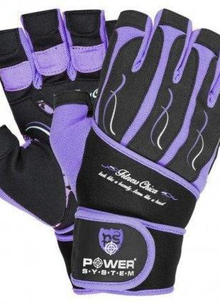 Перчатки для фитнеса xs power system фиолетовый (2000002450566)