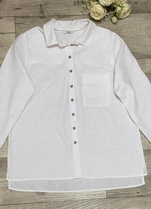 Біла лляна сорочка george, р.12 (l-xl)