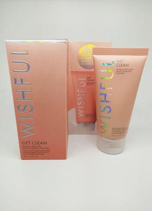 Ніжна очисна пінка wishful get clean 2% pha &amp; sea moss gentle foaming cleanser