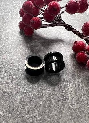 Тоннели из стали с высокими бортами в черном цвете на 10мм