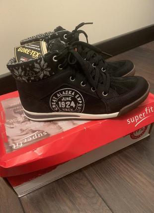 Хайтопы женские gore-tex superfit размер 36 натуральная замша