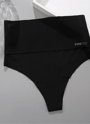 Finetoo женские бесшовные стринги с высокой талией бикини размер 40