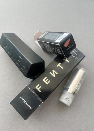 Набір рефіл помади + футляр fenty beauty icon semi-matte refillable lipstick set (lipstick/3.8g + case/1pcs)2 фото